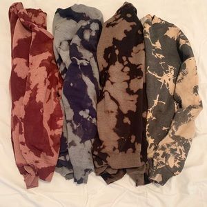 Tie Dye/Bleach Dye Sweatshirts